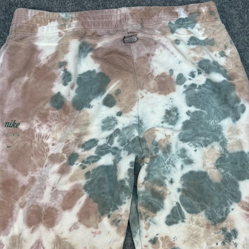 Nike Sweatpants Mens Large Tie Dye Fleece Joggers Elastic Waist Pockets Lounge